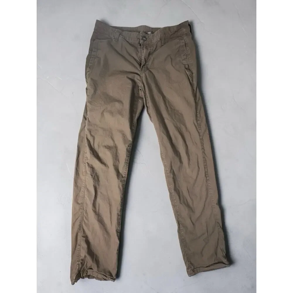 Mountain Hardwear Mens 30x32 Ripstop Hiking Pants Brown Outdoor Zip Pockets